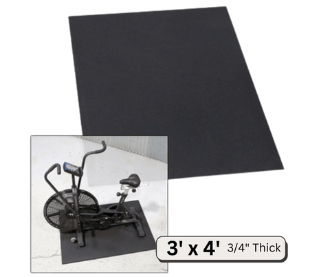 Body-Solid RFM3-4BLK3 Rubber Equipment Mat 3' x 4', 3/4" Thick (New) Image