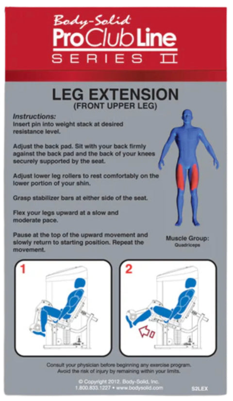 Body-Solid S2LEX-1 Series II Leg Extension (New)