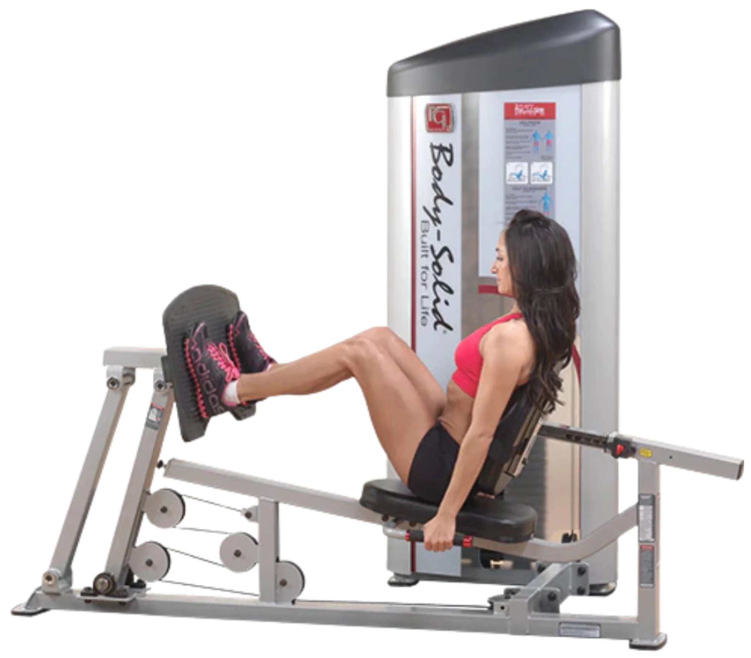 Body-Solid S2LPC-2 Series II Leg Press and Calf Raise - Angled Training View