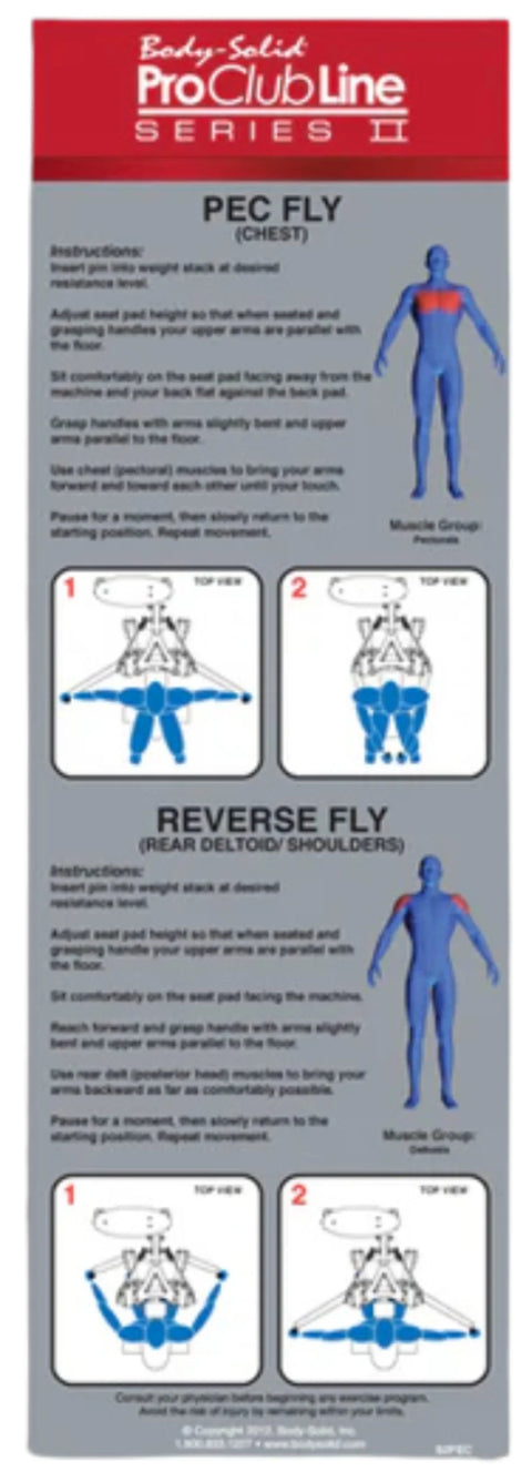 Body-Solid S2PEC-1 Series II Pec Fly and Rear Delt (New)