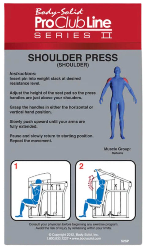 Body-Solid S2SP-2 Series II Shoulder Press (New)