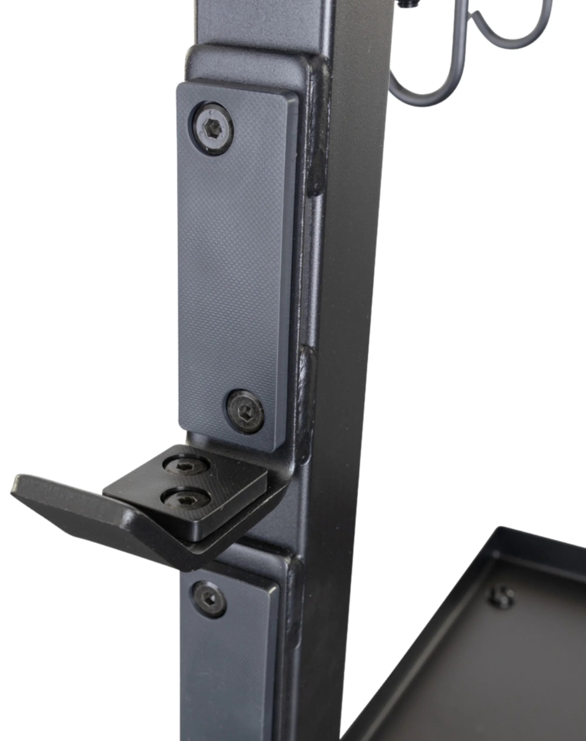 Body Solid Pro Clubline SAR100 Accessory Rack - Close-Up View