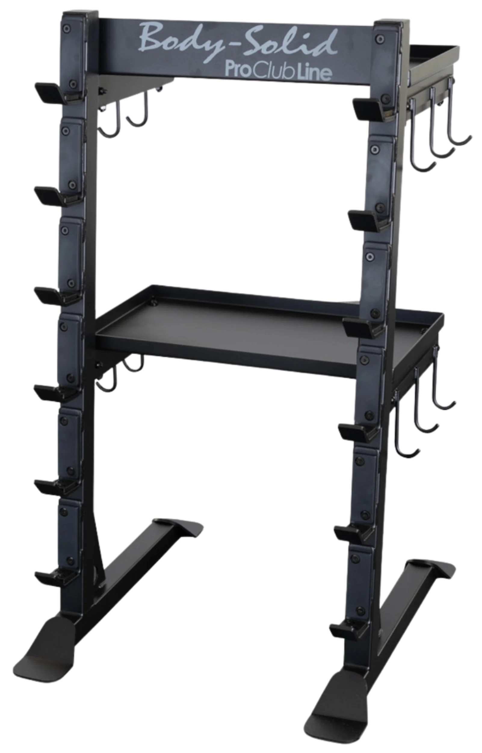 Body Solid Pro Clubline SAR100 Accessory Rack - Back View