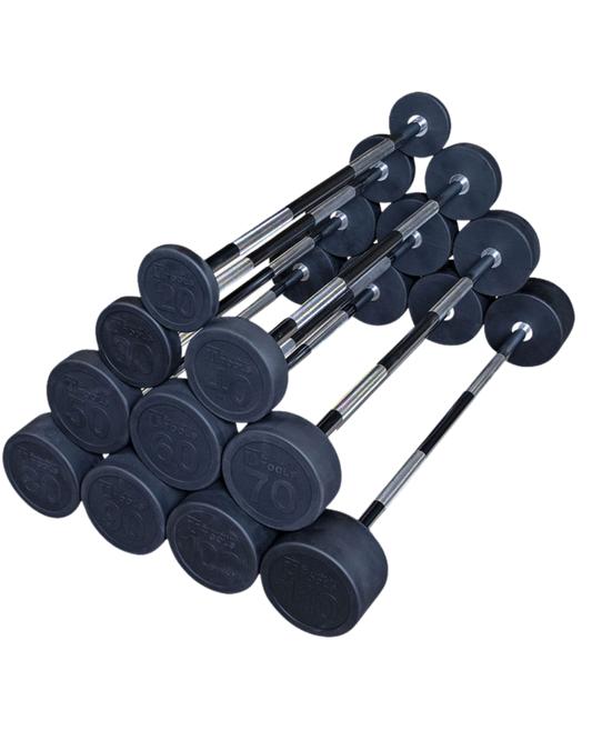 Body Solid SBB Fixed Weight Barbell Set, 10 Bars (New)