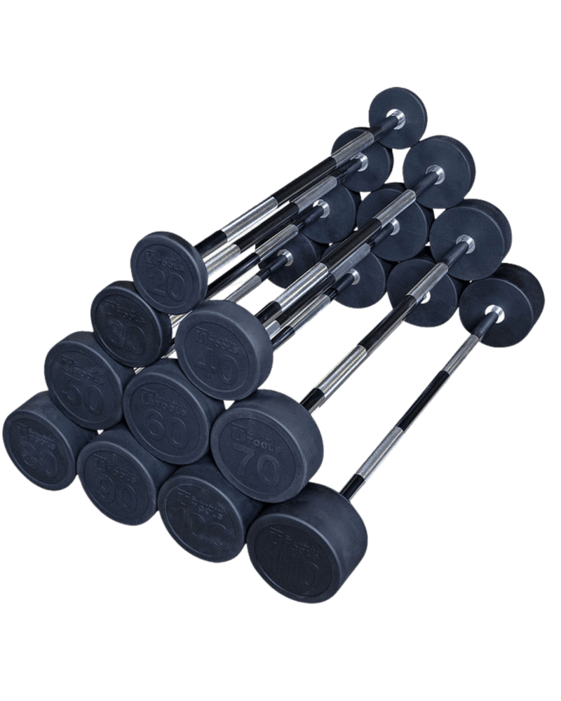 Body Solid SBB Fixed Weight Barbell Set, 10 Bars (New) Image
