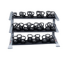 Body Solid SDKR1000KB 3 Tier PCL Kettlebell Rack (New)
