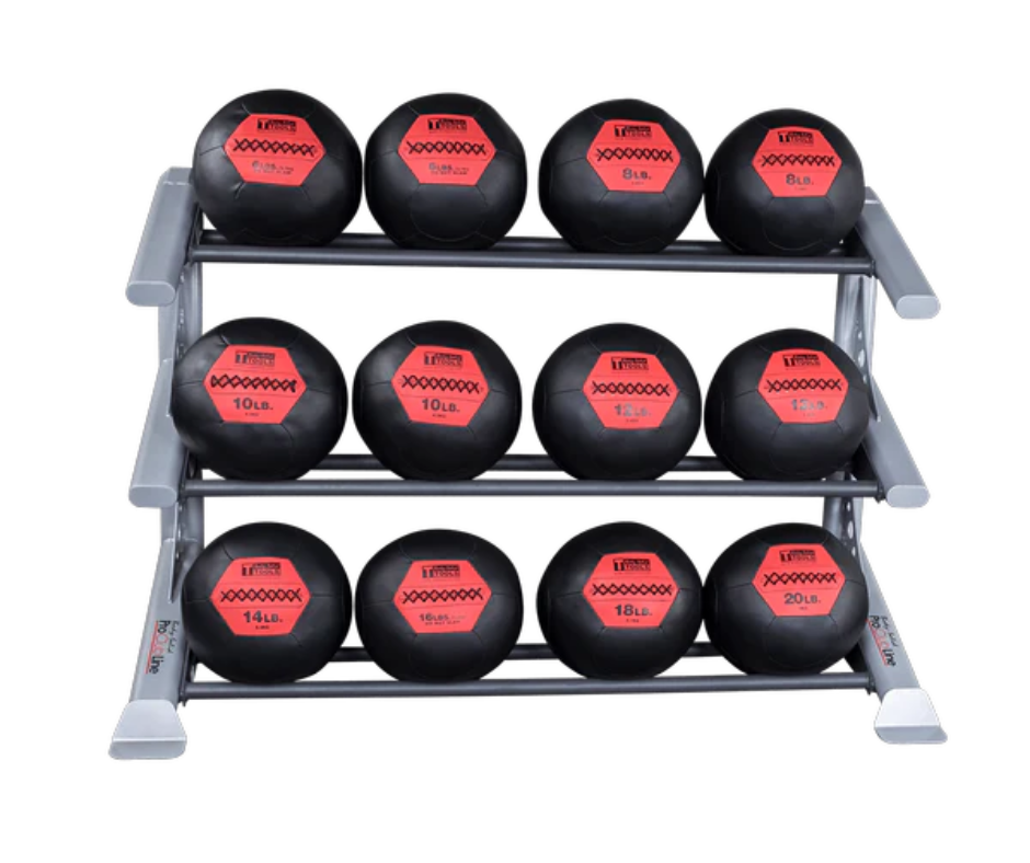 Body Solid SDKR1000MB 3 Tier PCL Medicine Ball Rack (New)