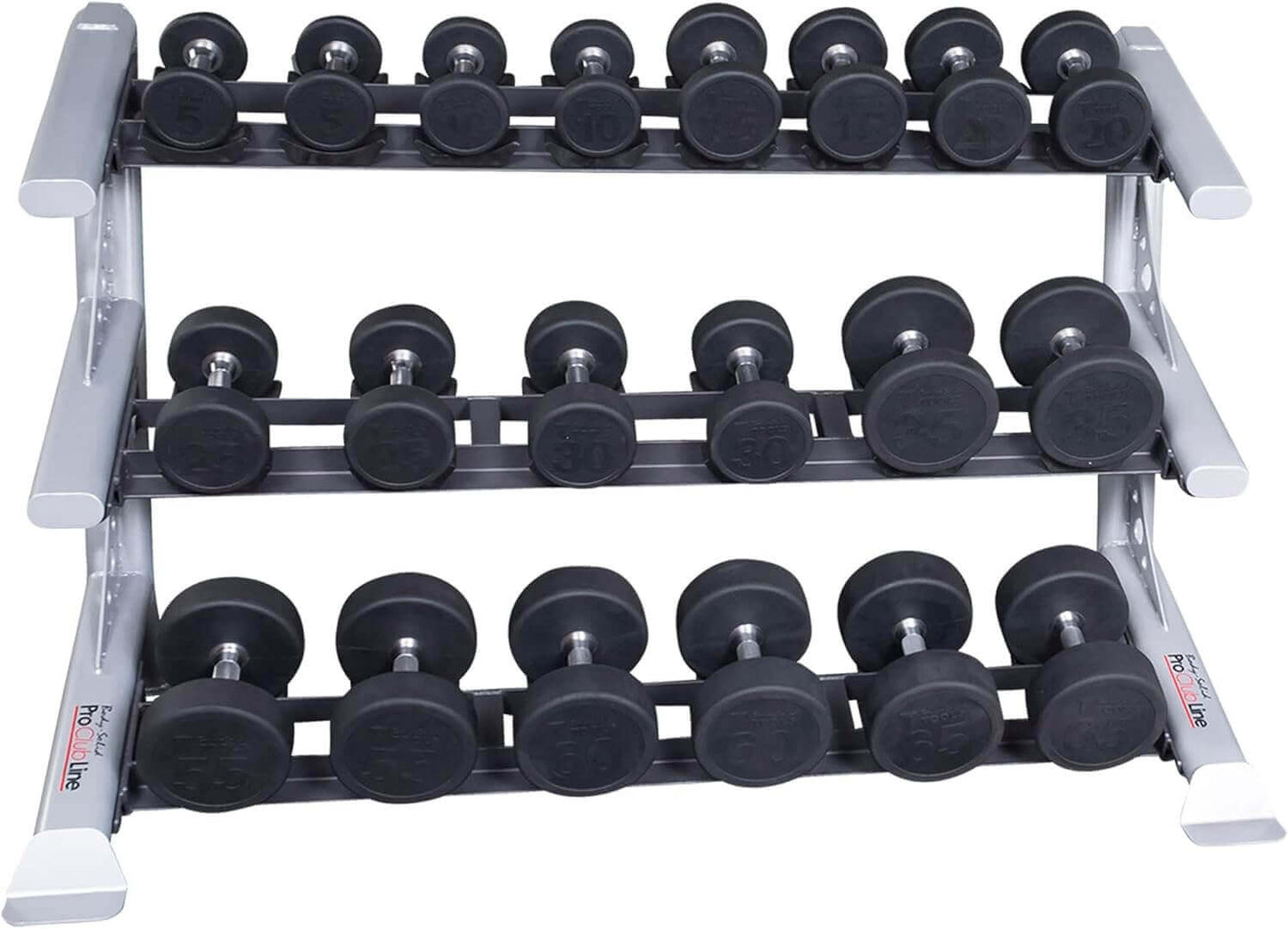 Body Solid SDKR1000SD 3 Tier Saddle Dumbbell Rack (New)