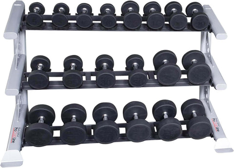 Body Solid SDKR1000SD 3 Tier Saddle Dumbbell Rack (New)