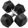 Body Solid SDRS550 Rubber Coated Hex Dumbbell Set 5 to 50 lbs. (New)