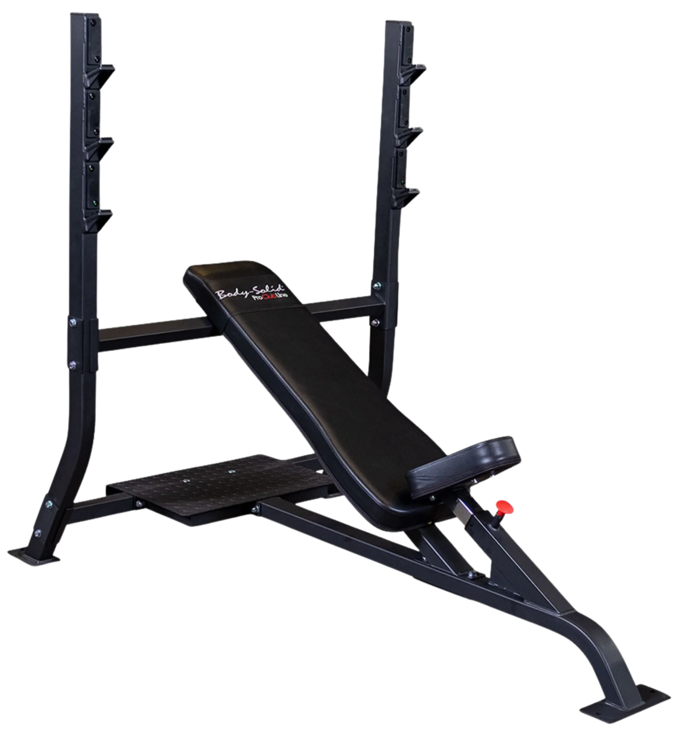 Body-Solid SOIB250 Pro Clubline Olympic Incline Bench - Front View