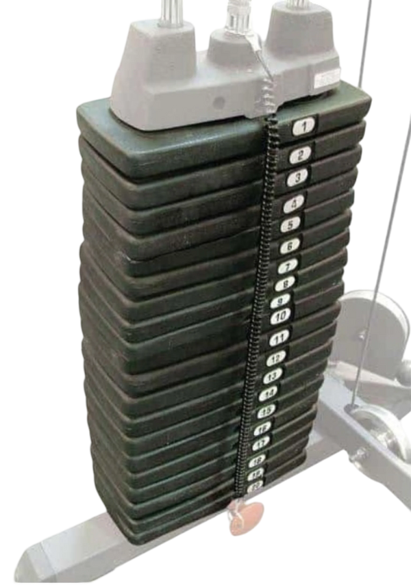 Body Solid SP200 200lb Selectorized Weight Stack - Close-Up View
