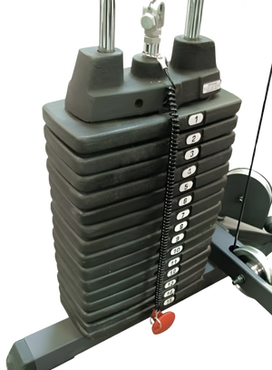 Body Solid SP300 300lb Selectorized Weight Stack - Close-Up View