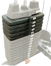 Body Solid SP50 50lb Selectorized Weight Stack - Close-Up View