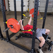 Body-Solid SPR1000SS Commercial Power Rack w/Power Rack Strap Safeties - Side Training View