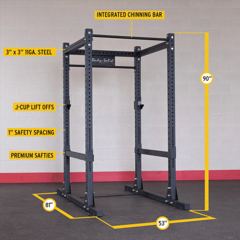 Body-Solid SPR1000SS Commercial Power Rack w/Power Rack Strap Safeties (New)