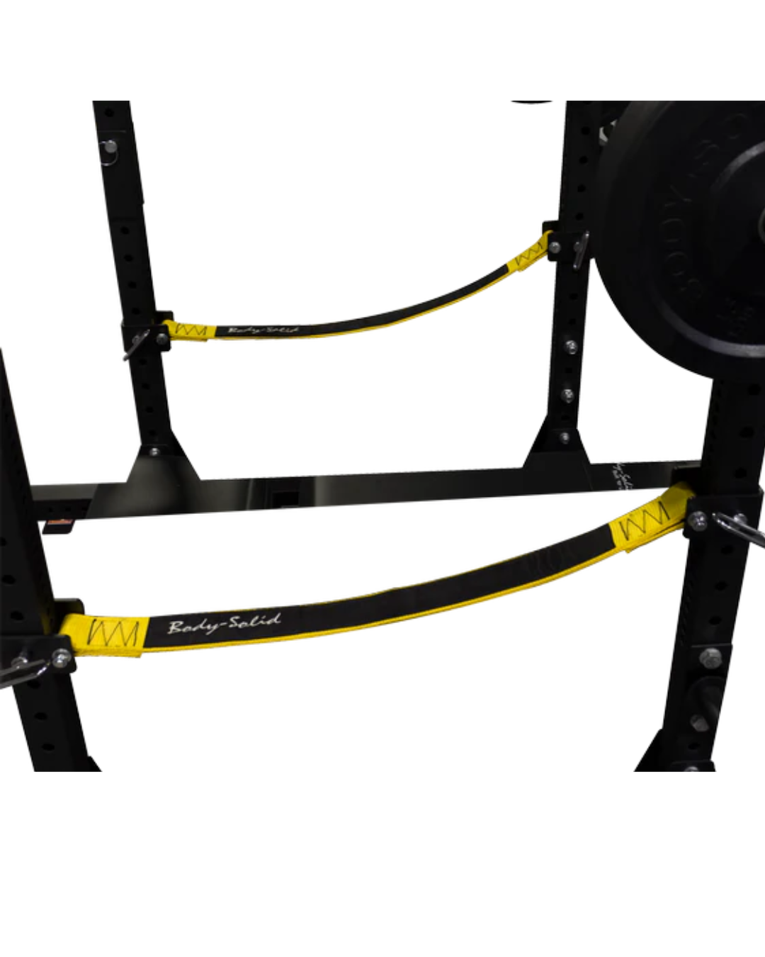 Body-Solid SPR1000SSBackP5 Extended Power Rack w/Adjustable Commercial Bench and Power Rack Strap Safeties (New) Image 4