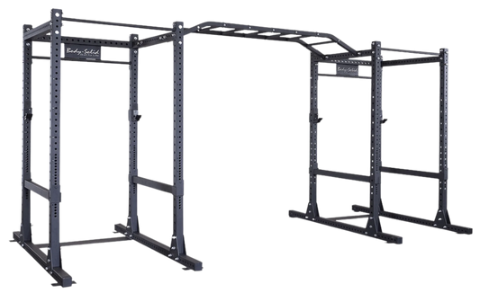 Body-Solid SPR1000SSDB Double Power Rack Package w/Power Rack Strap Safeties (New)