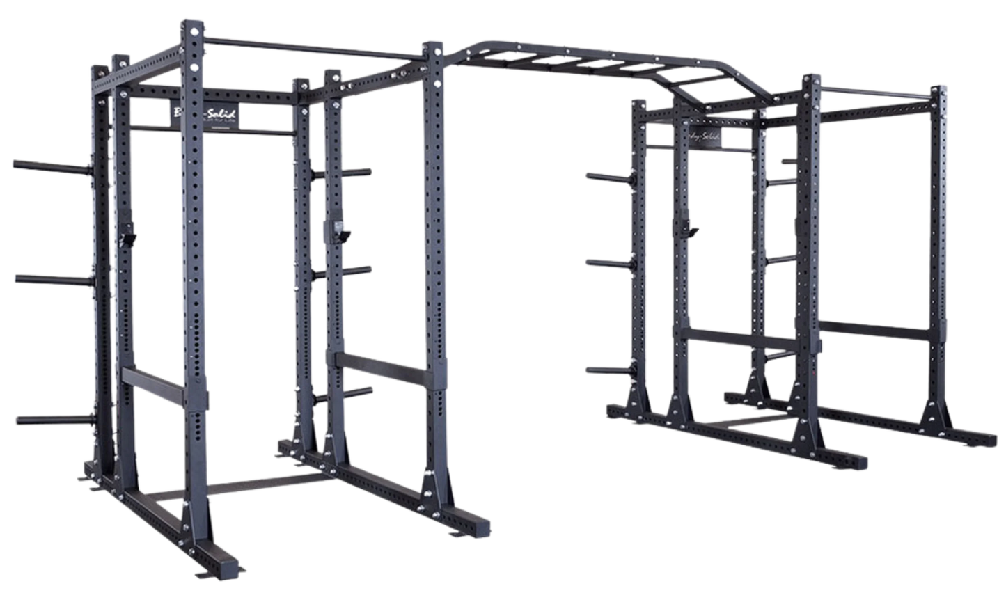 Body-Solid SPR1000SSDBBack Extended Double Power Rack Package w/Power Rack Strap Safeties (New)