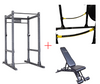 Body-Solid SPR1000SSP2 Commercial Power Rack w/Power Rack Strap Safeties + Adjustable Bench (New)