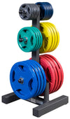 Body Solid WT46 Olympic Plate Tree & Bar Holder (New)