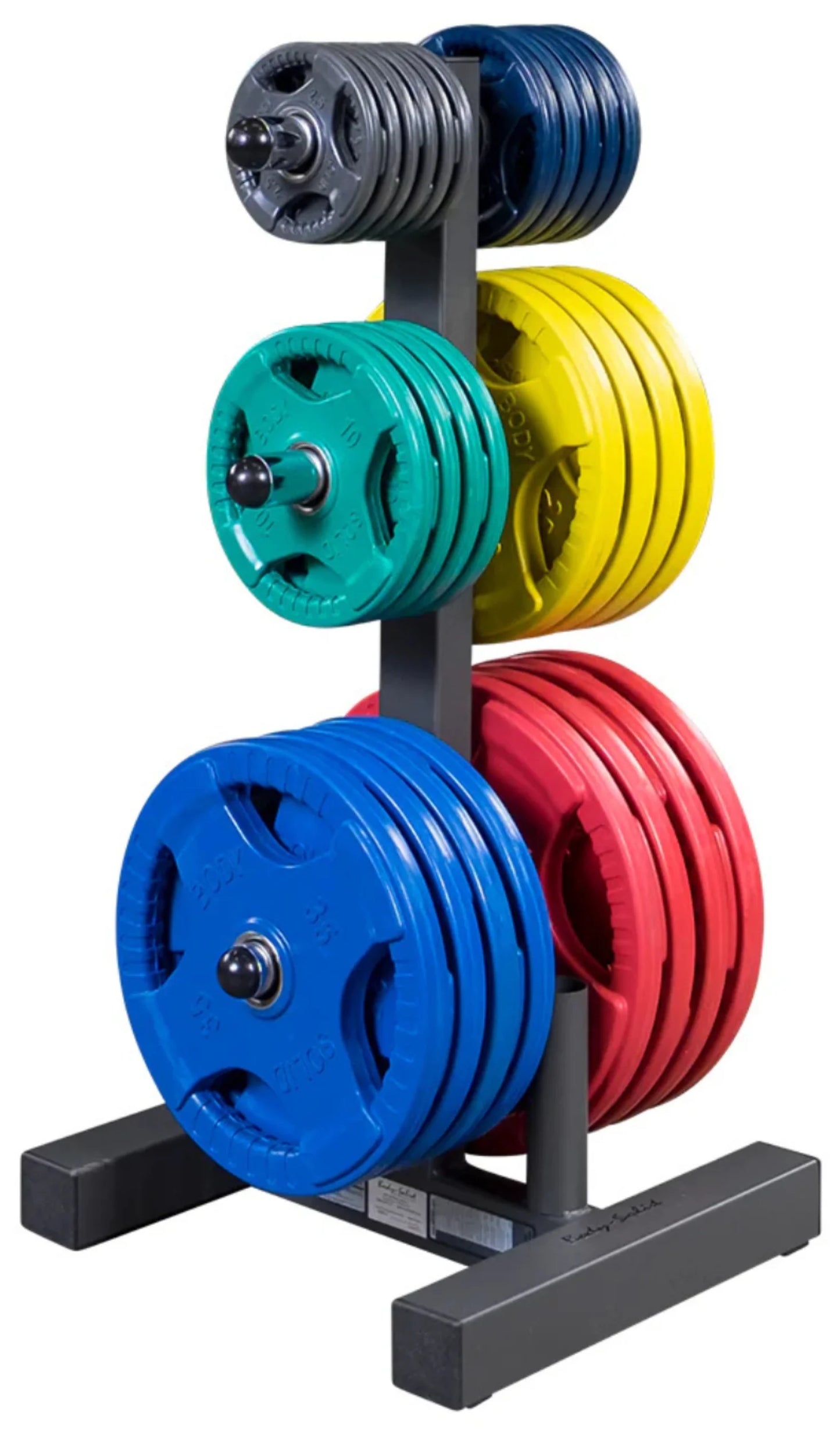 Body Solid WT46 Olympic Plate Tree & Bar Holder (New)