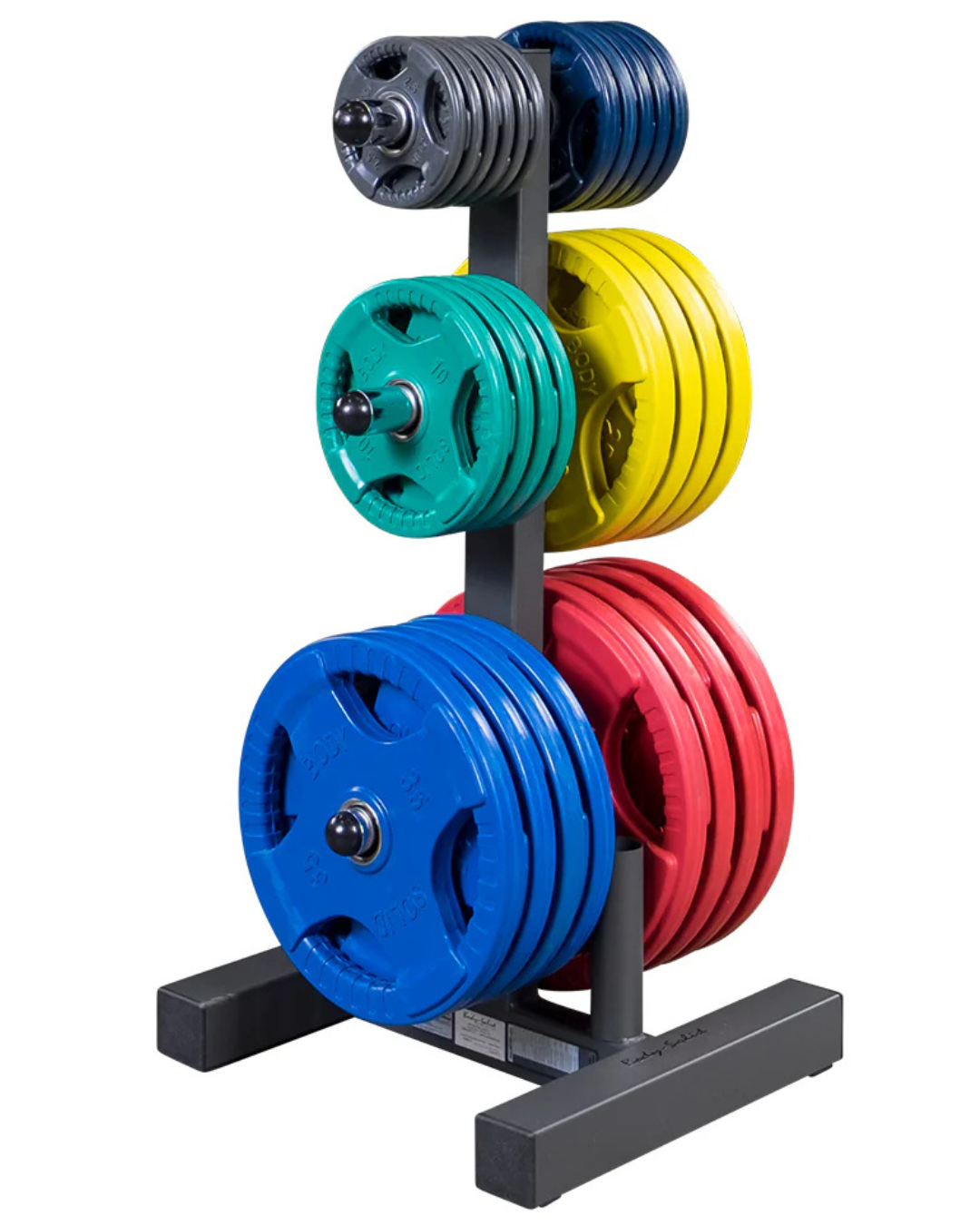 Body Solid WT46 Olympic Plate Tree & Bar Holder (New) Image 2