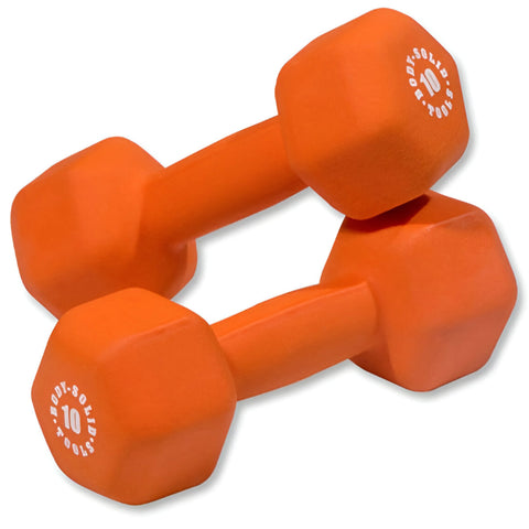 Body-Solid BSTNDS110 Neoprene Dumbbell 1-10 lbs. Set (New)