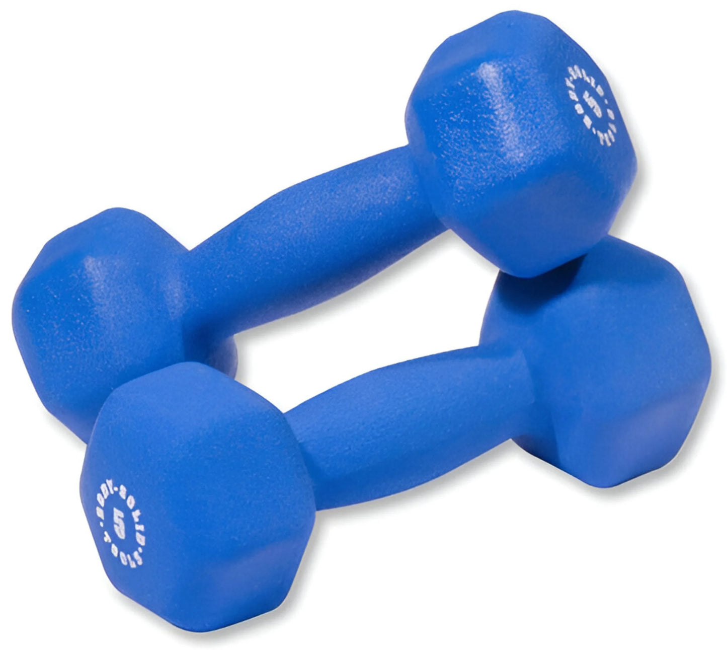 Body-Solid BSTNDS110 Neoprene Dumbbell 1-10 lbs. Set (New)