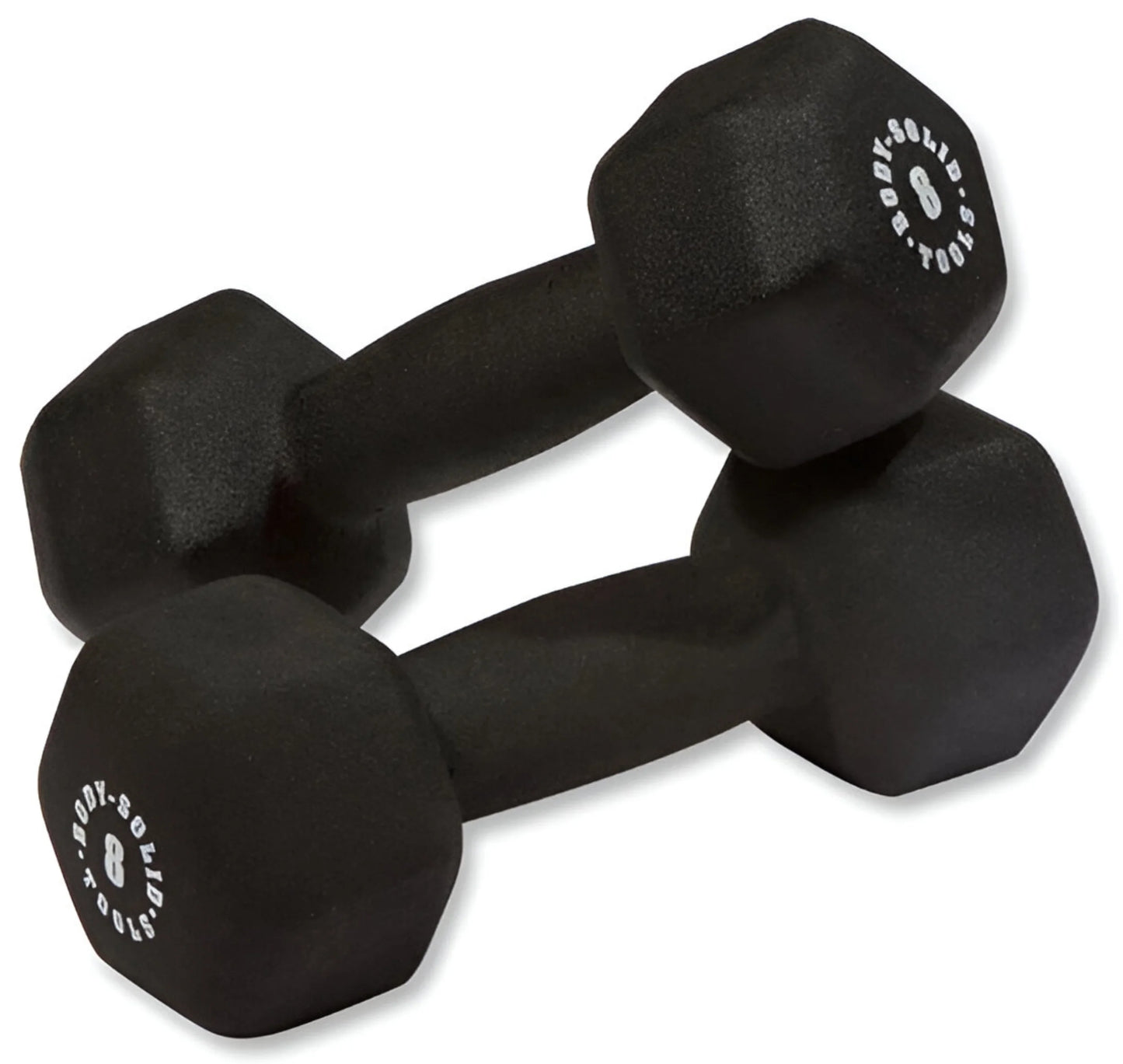 Body-Solid BSTNDS110 Neoprene Dumbbell 1-10 lbs. Set (New)