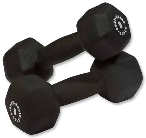 Body-Solid BSTNDS110 Neoprene Dumbbell 1-10 lbs. Set (New)