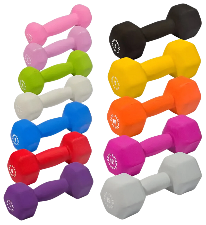 Body-Solid BSTNDS110 Neoprene Dumbbell 1-10 lbs. Set (New)