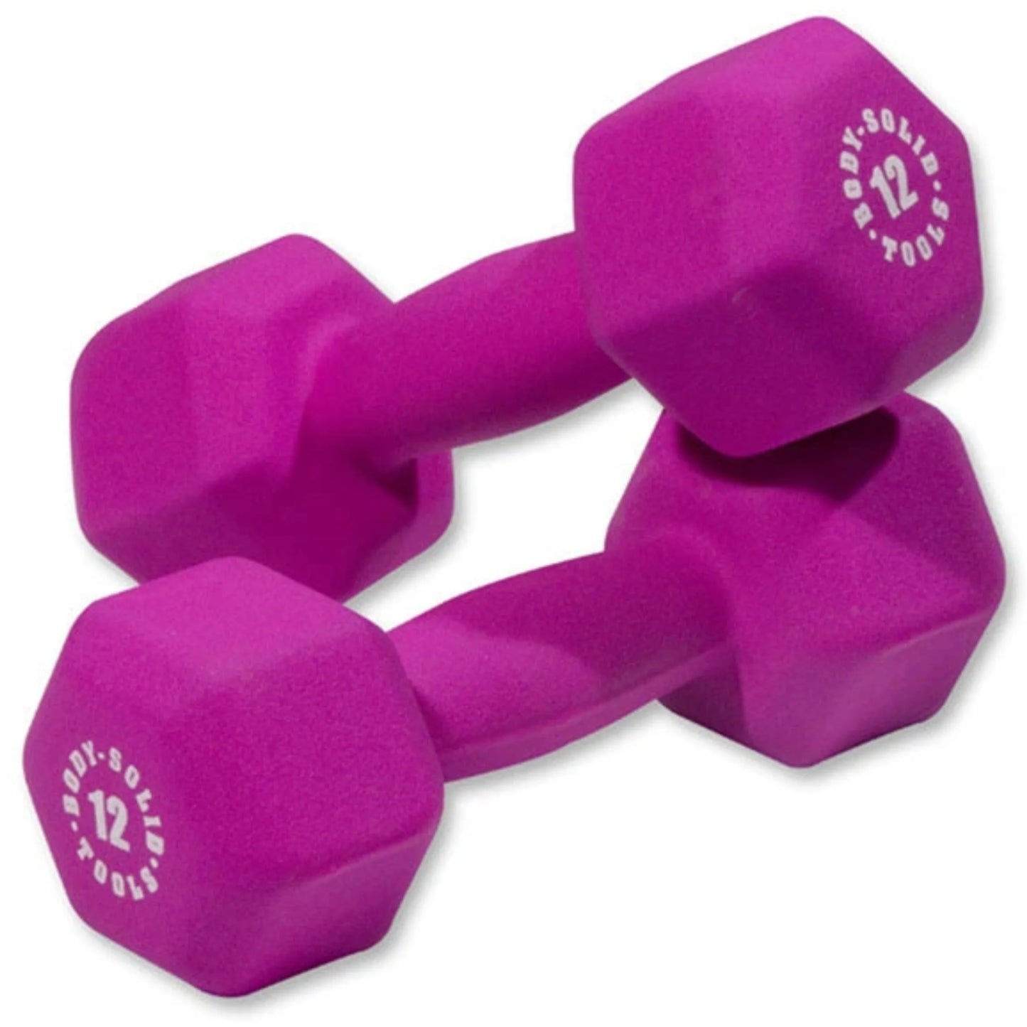 Body-Solid BSTNDS164 Neoprene Dumbbell 1-15 lbs. Set (New)
