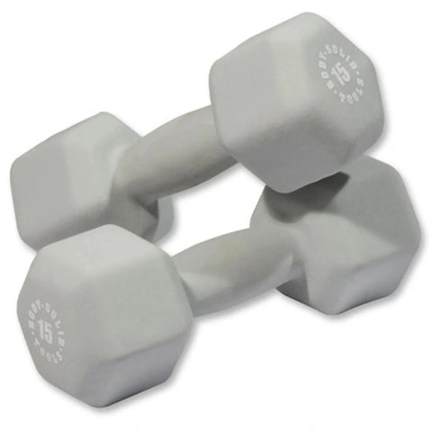 Body-Solid BSTNDS164 Neoprene Dumbbell 1-15 lbs. Set (New)