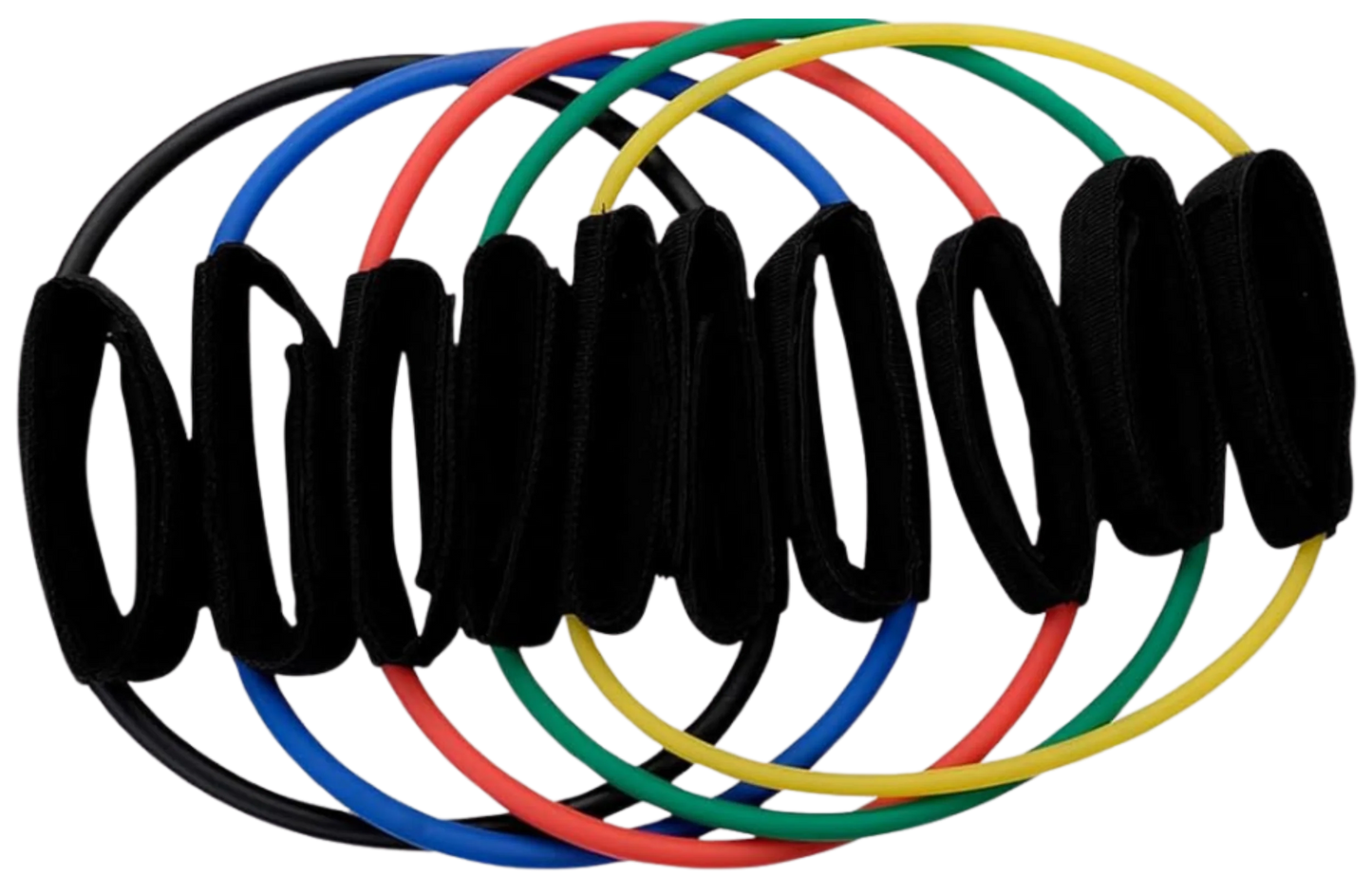 Body-Solid BSTART-5PACK Ankle Cuff Resistance Tubes (New)