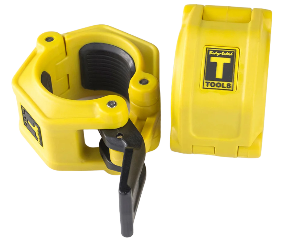 Body Solid BSTLJO2 OLY 2 Lock Jaw Collars - Yellow (New)