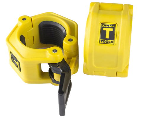 Body Solid BSTLJO2 OLY 2 Lock Jaw Collars - Yellow (New) Image