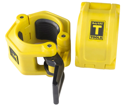 Body Solid BSTLJO2 OLY 2 Lock Jaw Collars - Yellow (New)
