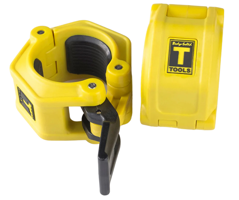 Body Solid BSTLJO2 OLY 2 Lock Jaw Collars - Yellow (New) Image