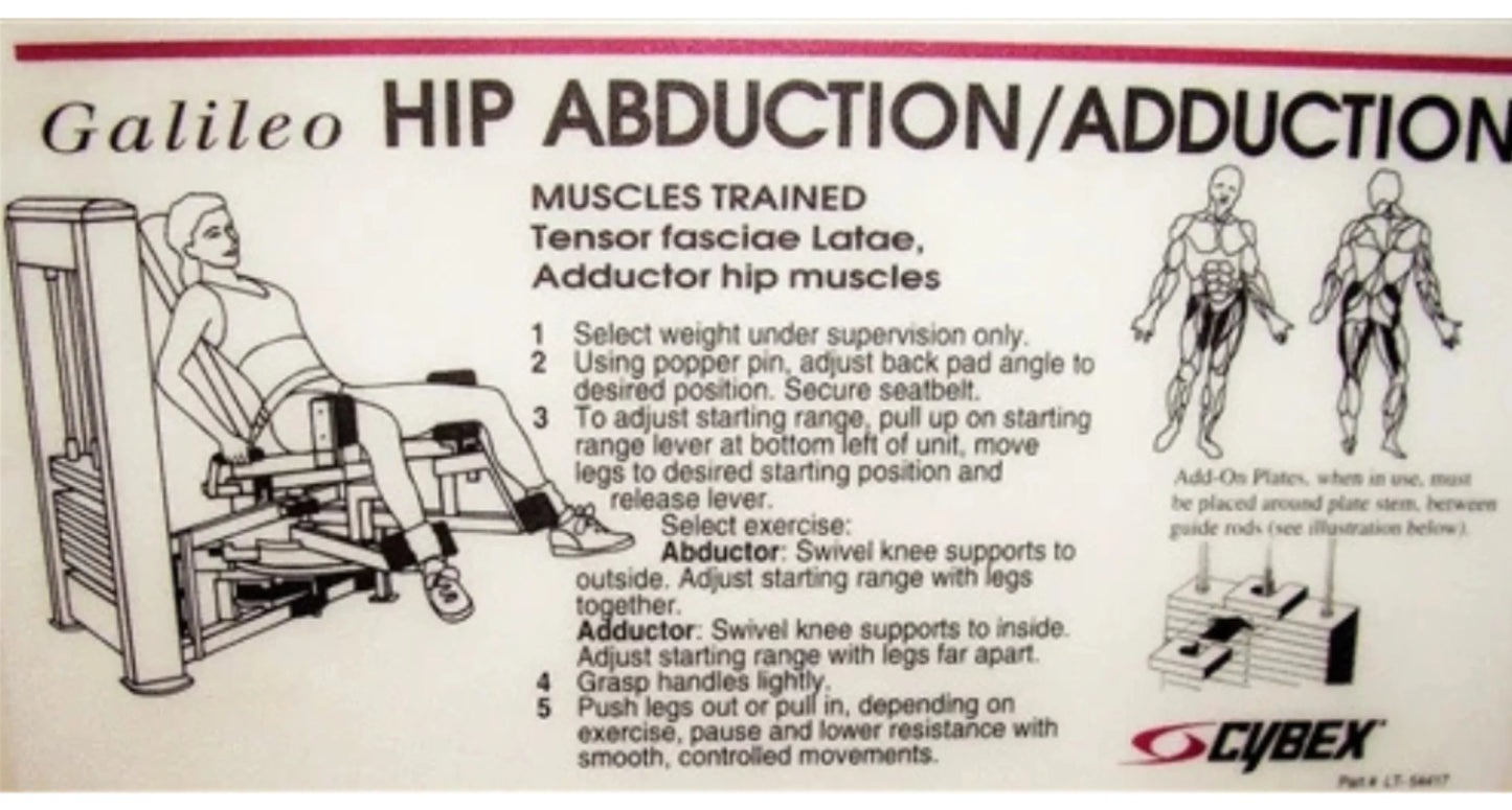 Cybex Galileo Hip Abduction/Adduction (Remanufactured)