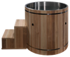 Dynamic Cold Therapy DCT-B-042-USSPC Barrel Spa - 316 Ultra Stainless Steel with Pacific Cedar Exterior (New)