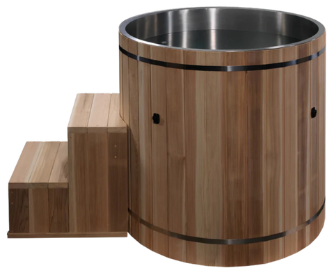 Dynamic Cold Therapy DCT-B-042-USSPC Barrel Spa - 316 Ultra Stainless Steel with Pacific Cedar Exterior (New)