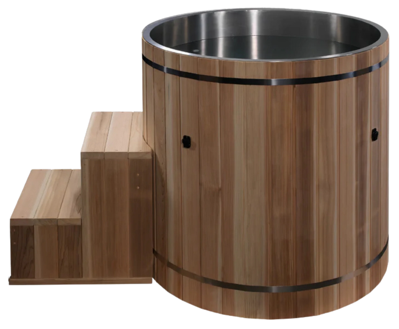 Dynamic Cold Therapy DCT-B-042-USSPC Barrel Spa - 316 Ultra Stainless Steel with Pacific Cedar Exterior (New)