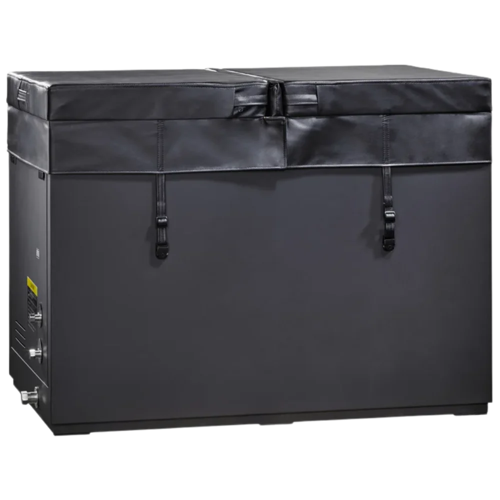 DCT-S-050-NS-34 "CUBOID" 304 Nano-Coated Stainless Steel Cold Plunge Tub Dynamic Cold Therapy - Front View