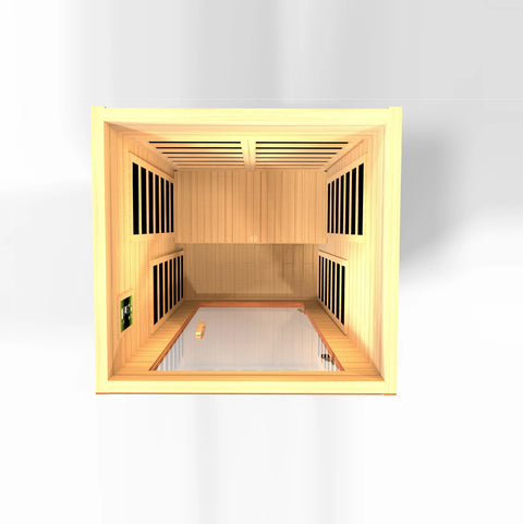 GoldenDesigns DYN-6103-01 Dynamic Avila 1-2-person Low EMF FAR Infrared Sauna (New)