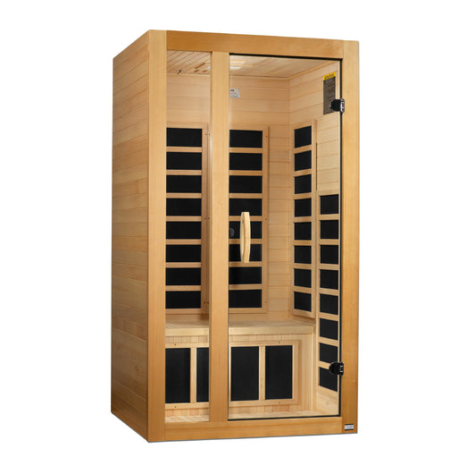 GoldenDesigns DYN-6119-01 Gracia 1-2 Person Low EMF FAR Infrared Sauna (New)