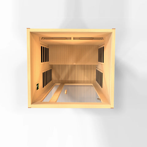 GoldenDesigns DYN-6203-02 FS Dynamic Cardoba 2-Person Full Spectrum Near Zero EMF FAR Infrared Sauna (New)