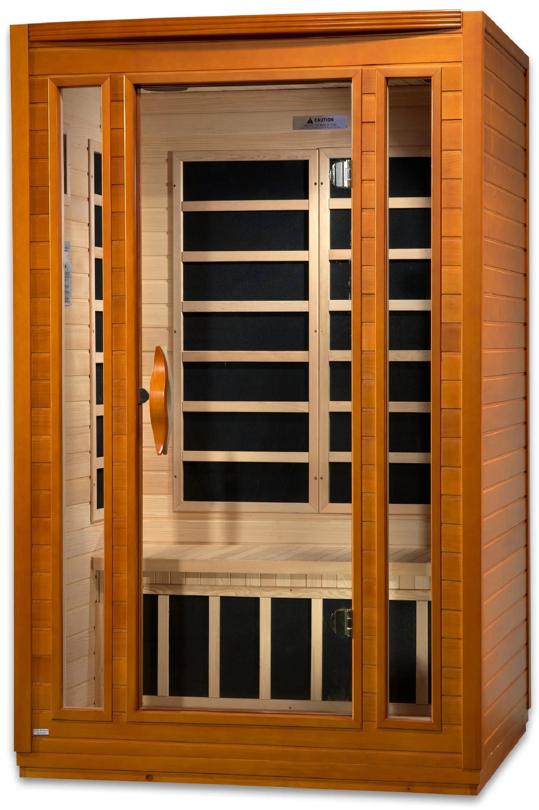 GoldenDesigns DYN-6206-01 Elite Dynamic San Marino Elite 2-person Ultra Low EMF FAR Infrared Sauna - Angled View