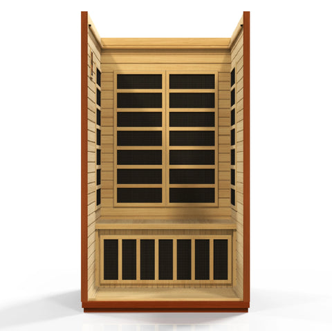 GoldenDesigns DYN-6206-01 Elite Dynamic San Marino Elite 2-person Ultra Low EMF FAR Infrared Sauna (New)