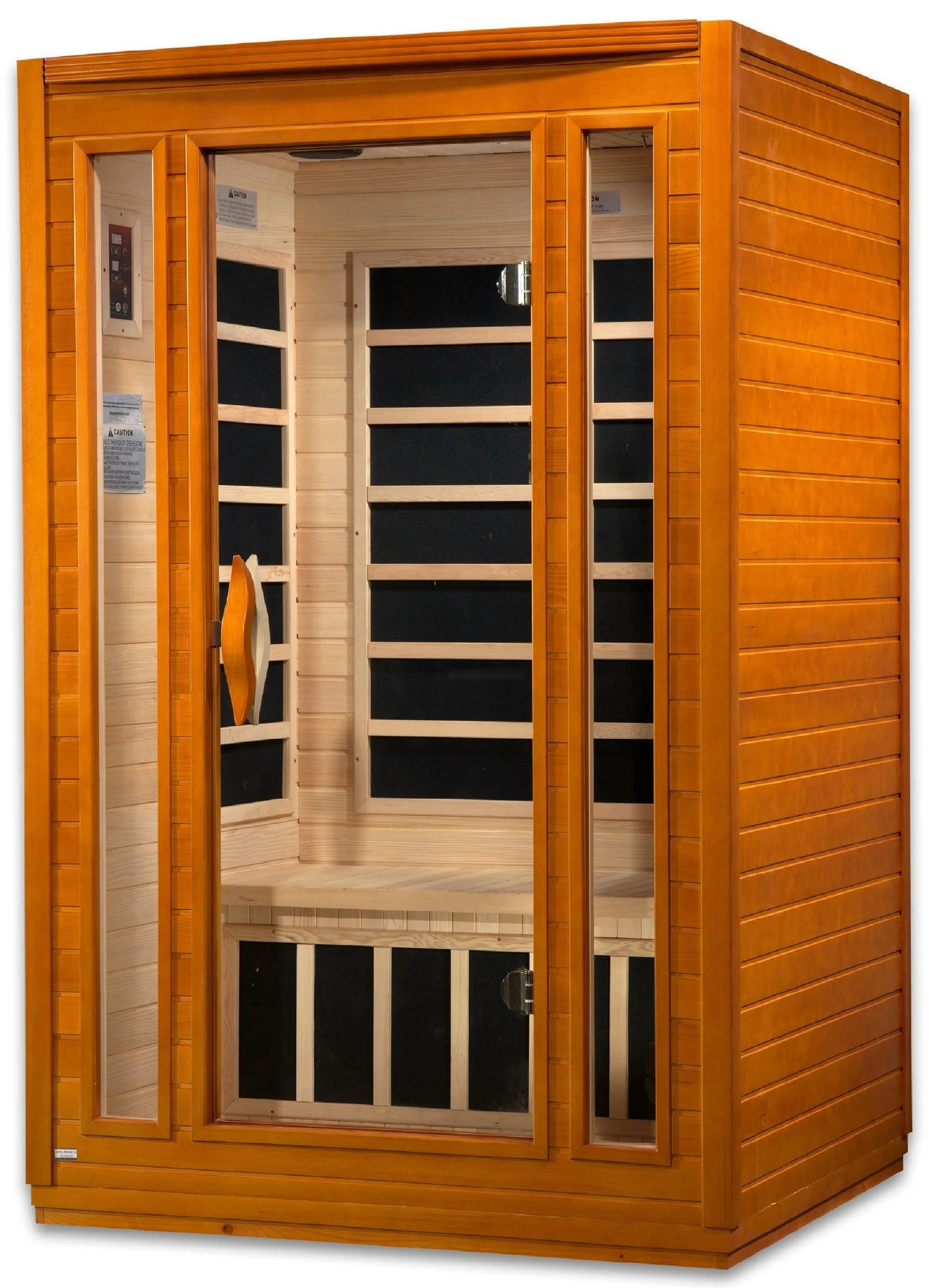 GoldenDesigns DYN-6206-01 Dynamic Low EMF Far Infrared Sauna San Marino Edition - Angled View